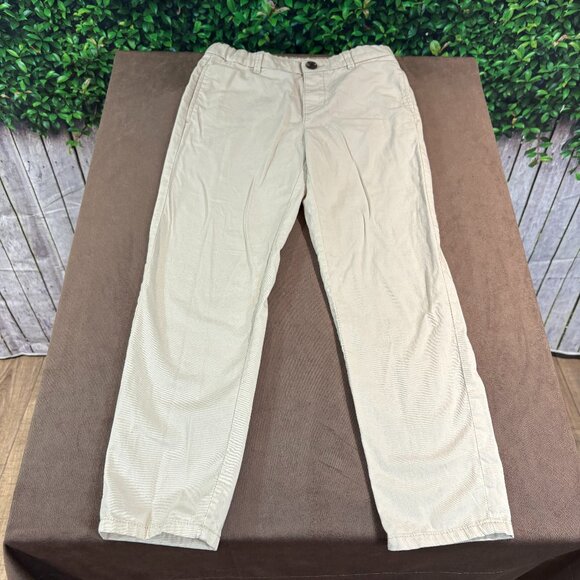 H&M Boys Beige Cotton Chinos Size 6-7 Adjustable Waist (SKU: 135B) - Picture 1 of 5
